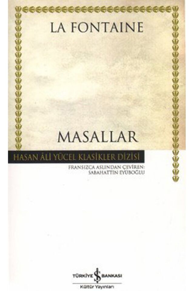 Masallar-Hasan Ali Yücel Klasikleri, Clz - JEAN DE LA FONTAINE