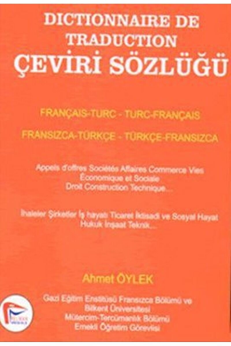 Çeviri Sözlüğü Dictinonnaire De Tra, Clz - AHMET ÖYLEK