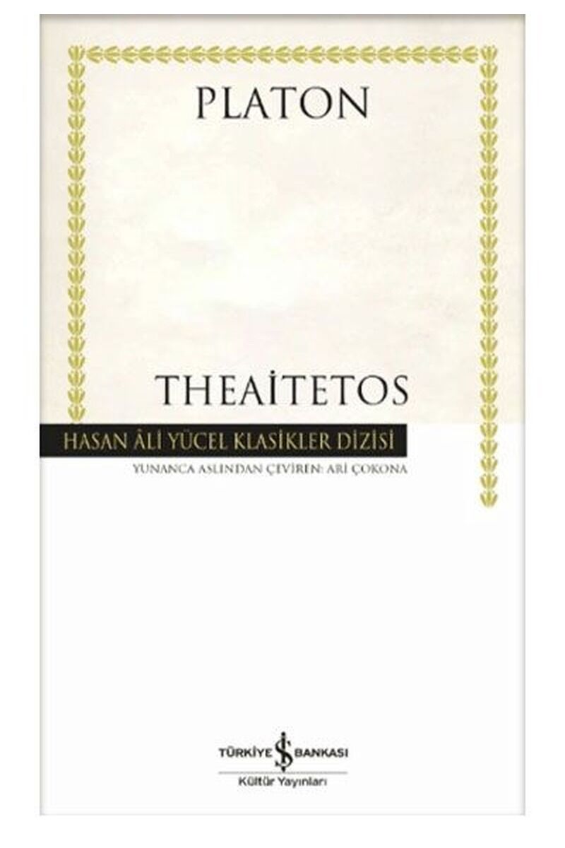 Theaitetos-Hasan Ali Yücel Klasikle, Clt - PLATON