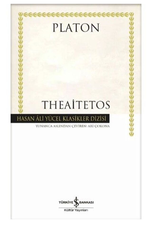 Theaitetos-Hasan Ali Yücel Klasikle, Clt - PLATON