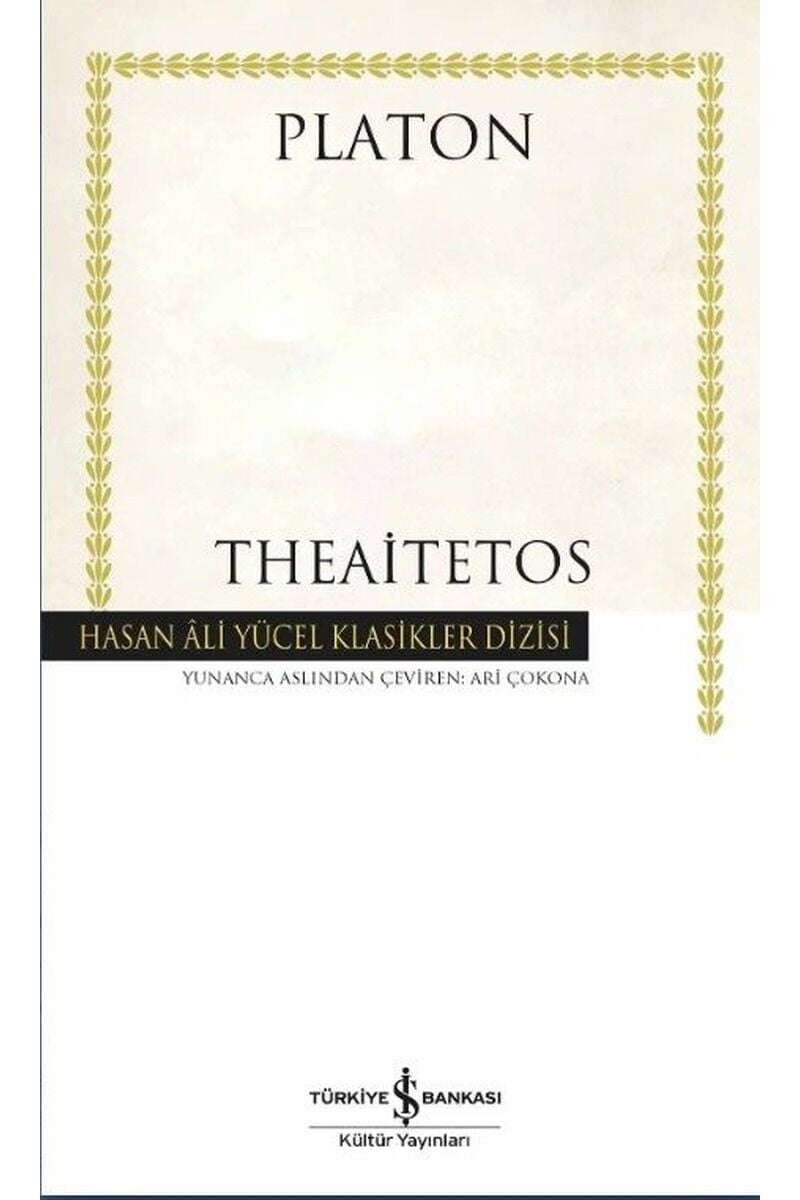 Theaitetos-Hasan Ali Yücel Klasikle, Clz - PLATON
