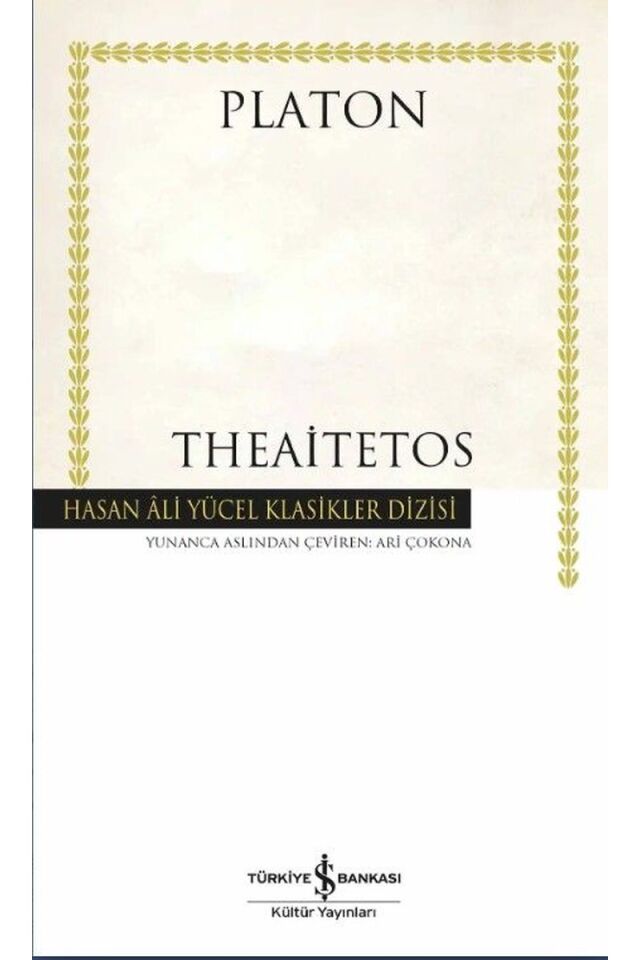 Theaitetos-Hasan Ali Yücel Klasikle, Clz - PLATON