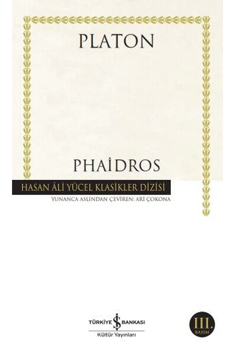 Phaidros-Hasan Ali Yücel Klasikler, Clz - PLATON