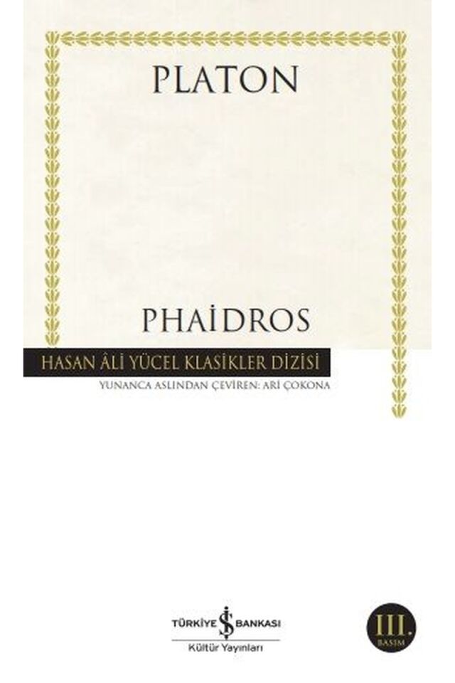 Phaidros-Hasan Ali Yücel Klasikler, Clz - PLATON