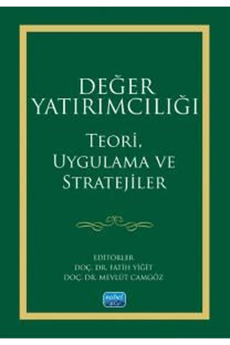 Değer Yatırımcılığı-Teori, Uygulama, Clz - KOLEKTIF