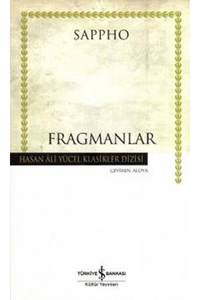 Fragmanlar-Hasan Ali Yücel Klasikle, Clz - SAPPHO