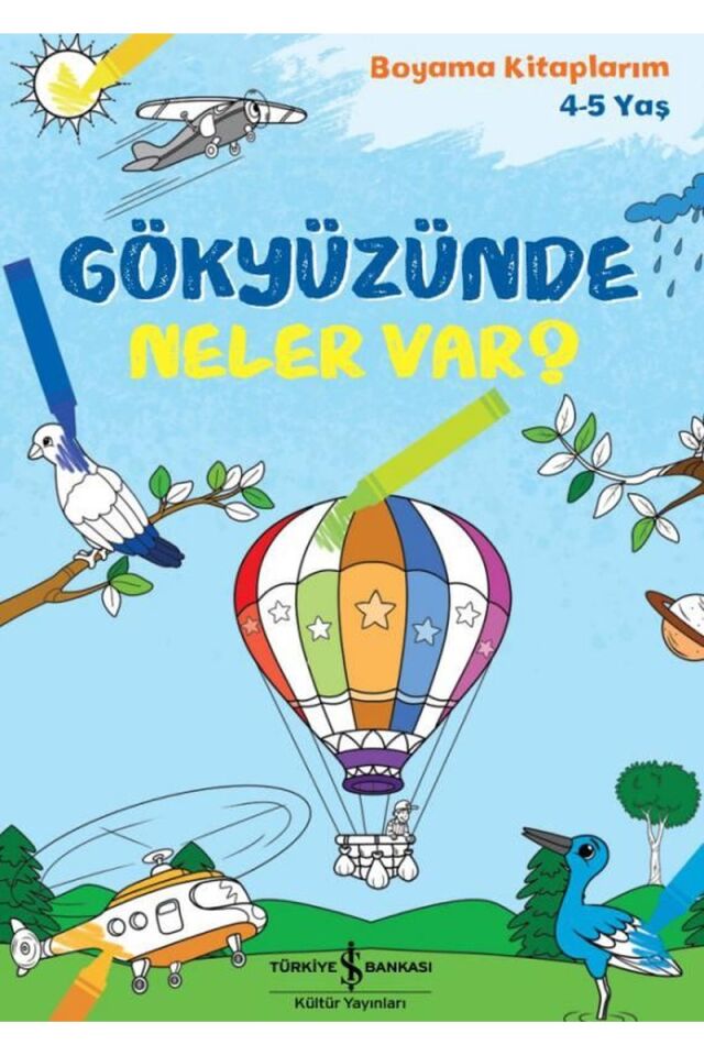 Gökyüzünde Neler var? Boyama Kitapl, Clz - KOLEKTIF