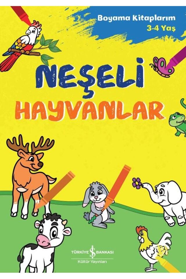 Neşeli Hayvanlar-Boyama Kitaplarım, Clz - KOLEKTIF