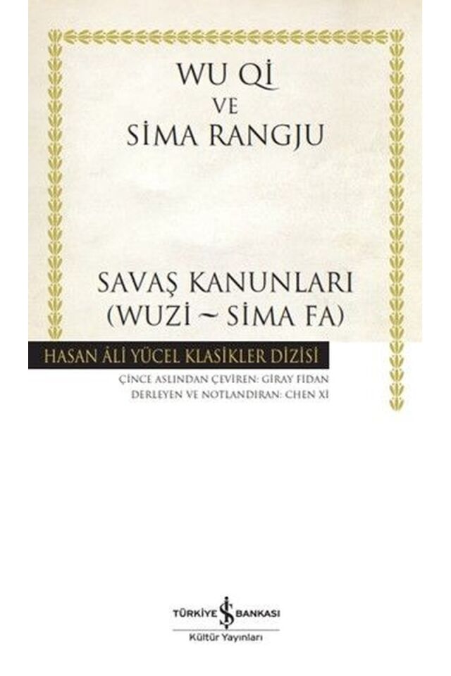 Savaş Kanunları (Wuzi-Sima Fa) Hasa, Clt - SIMA RANGJU