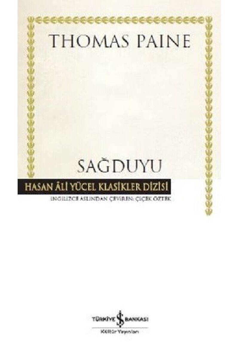 Sağduyu-Hasan Ali Yücel Klasikler, Clz - THOMAS PAINE
