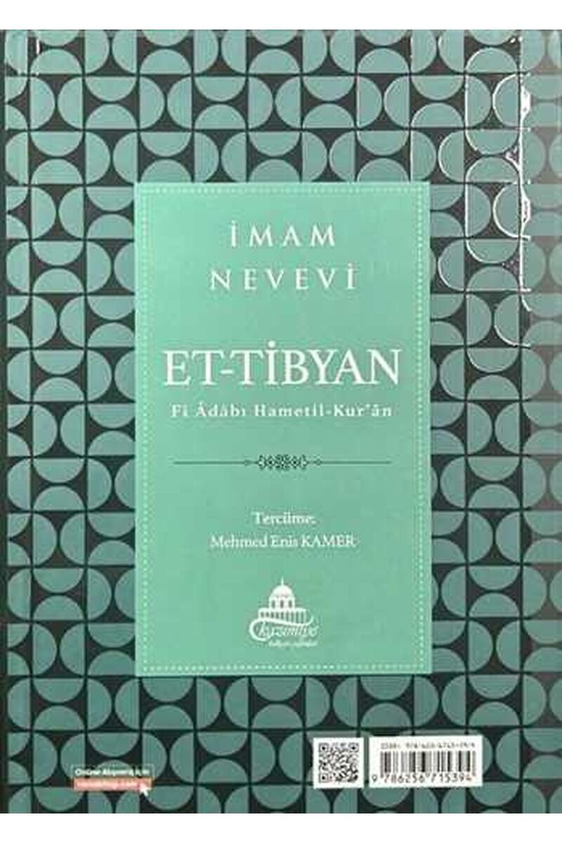 Et-Tibyan Kur’an Okuma Adapları Arapça Türkçe;Fi Adabı Hametil-Kur'an