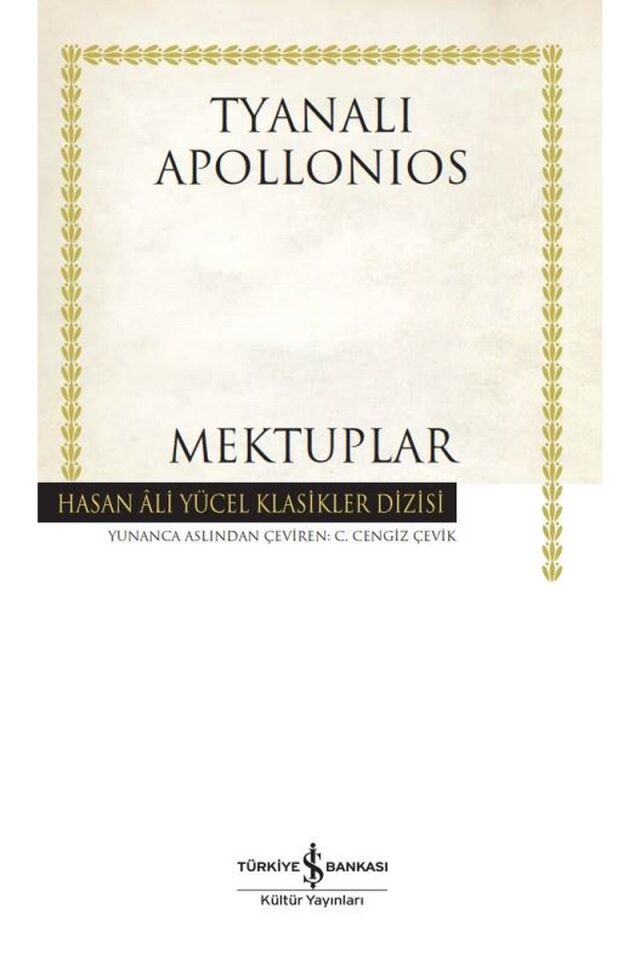 Mektuplar-Hasan Ali Yücel Klasikler, Clz - TYANALI APOLLONIOS