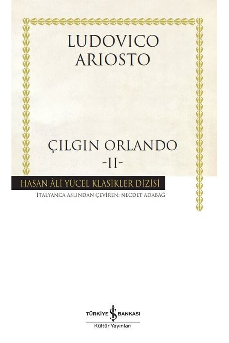 Çılgın Orlando 2-Hasan Ali Yücel Kl, Clz - LUDOVICO ARIOSTO