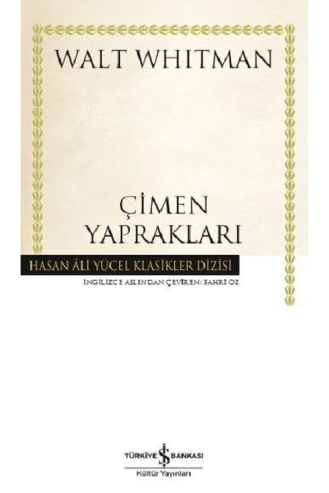 Çimen Yaprakları, Clz - WALT WHITMAN