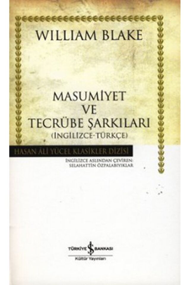 Masumiyet ve Tecrübe Şarkıları-Hasa, Clz - WILLIAM BLAKE