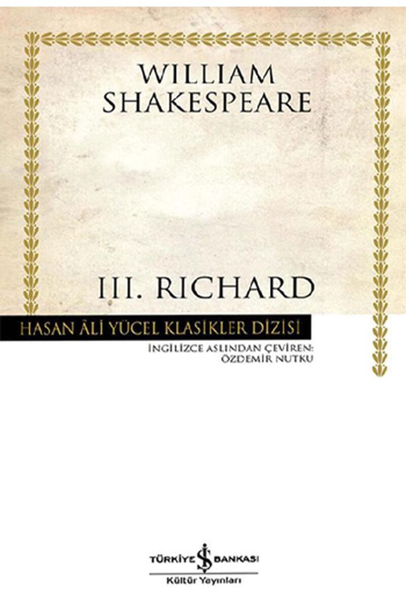 3.Richard-Hasan Ali Yücel Klasikler, Clz - WILLIAM SHAKESPEARE