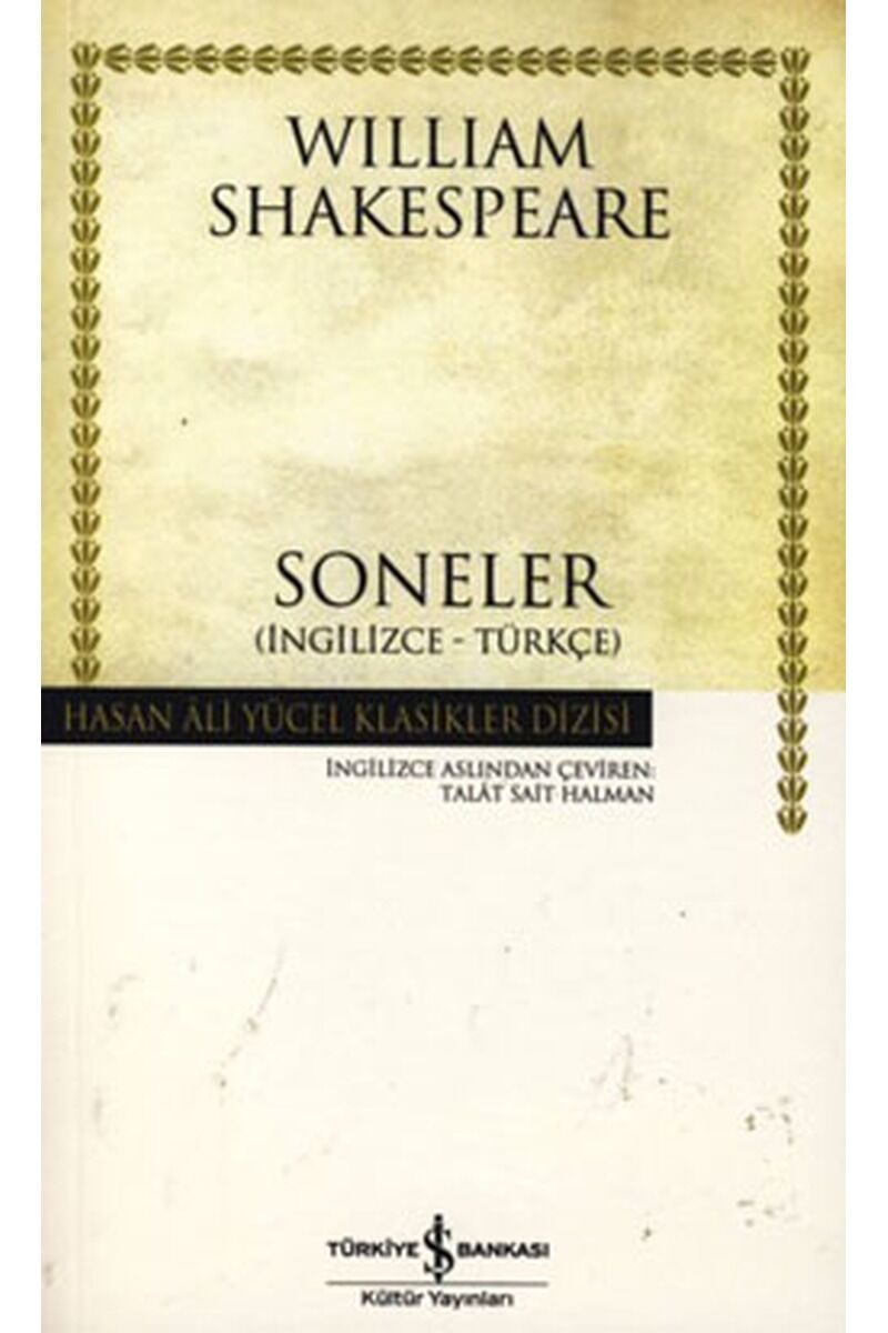 Soneler-Hasan Ali Yücel Klasikleri, Clz - WILLIAM SHAKESPEARE