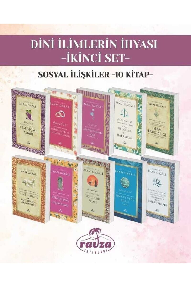 Dini İlimlerin İhyası  - İkinci Set;Sosyal İlişkiler (10 kitap)