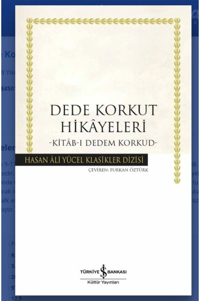 Dede Korkut Hikayeleri-Kitab-ı Dede, Clz - KOLEKTİF