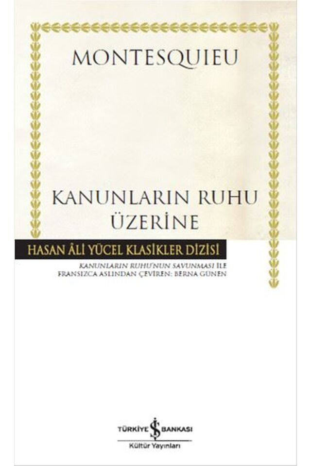 Kanunların Ruhu Üzerine, Clz - MONTESQUIEU
