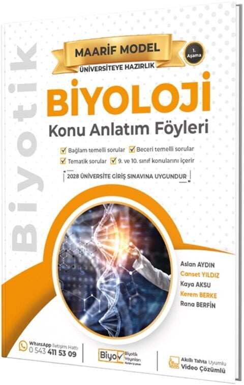 BİYOTİK Ü.HAZ MAARİF K.A. FÖYLERİ BİYOLOJİ - 2026