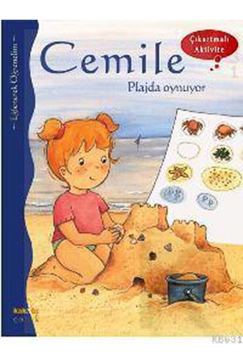 Cemile Plajda Oynuyor-Çıkartmalı Ak, Clz - ALINE DE PETINGY