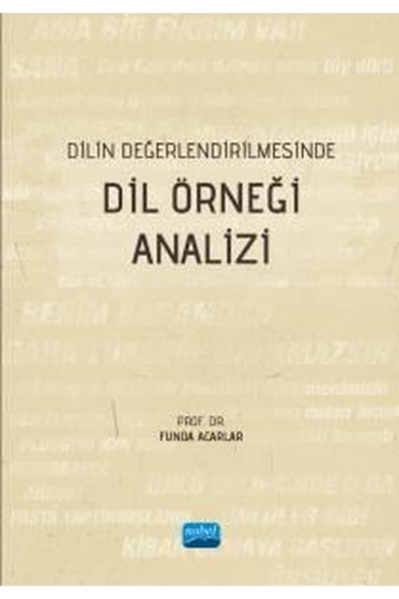 Dilin Değerlendirilmesinde Dil Örne, Clz - FUNDA ACARLAR